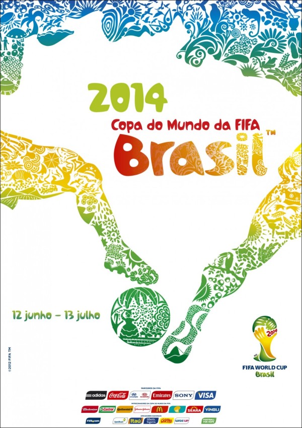 Cartel del Mundial 2014 de Brasil.